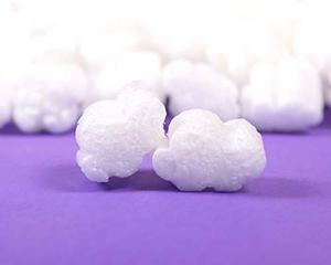 FunPak Plant Based Biodegradable Packing Peanuts 1.5 cu ft Bag Compostable (Puffy Clouds)