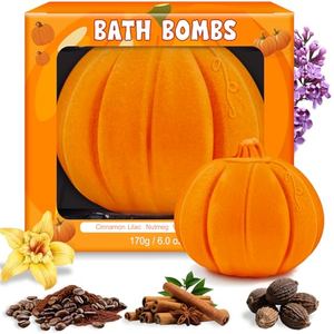 Halloween Bath Bombs Gifts for Women Men Pumpkin Spice Boo Basket Stuffers
