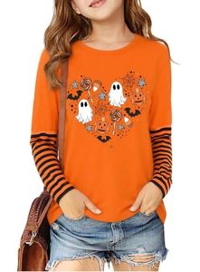 Halloween Shirt Kids Teens Long Sleeve 2026 Halloween Costume 7-14 Years