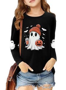 Halloween Shirt Kids Teens Long Sleeve 2026 Halloween Costume 7-14 Years