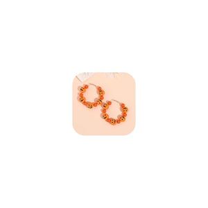 Halloween Earrings for Women Statement Hoops Witchy Hocus Pocus Pumpkin Earrings Beaded Accessories for Party Outfits Jewelry Trendy Jewelry Gifts
