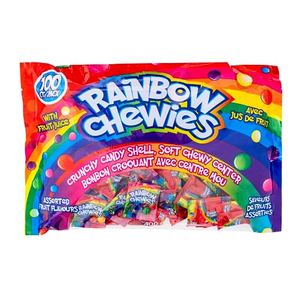 RAINBOW CHEWIES, Assorted Fruit Flavours, Bag of 100 count