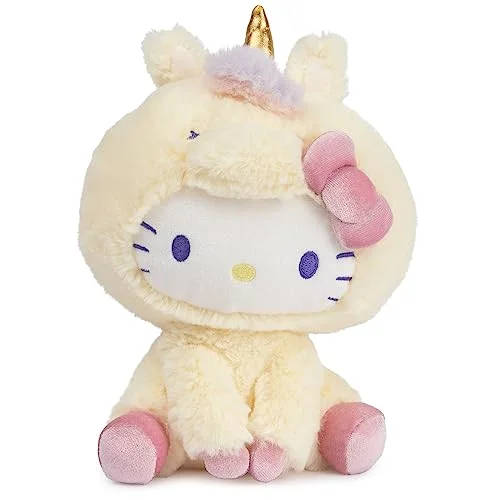 GUND Hello Kitty Plush in Unicorn Outfit 6"