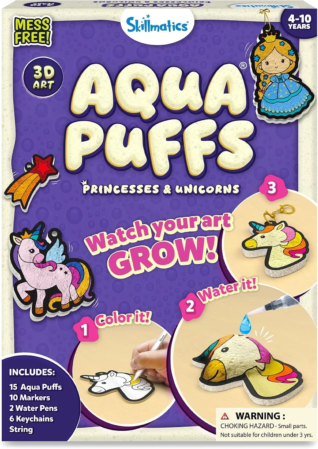 Skillmatics Aqua Puffs — Unicorns