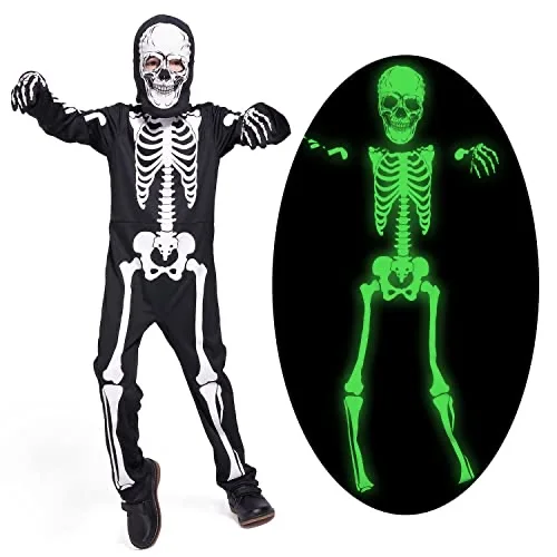 Sincere Party Kids Glow-in-the-Dark Skeleton Costume