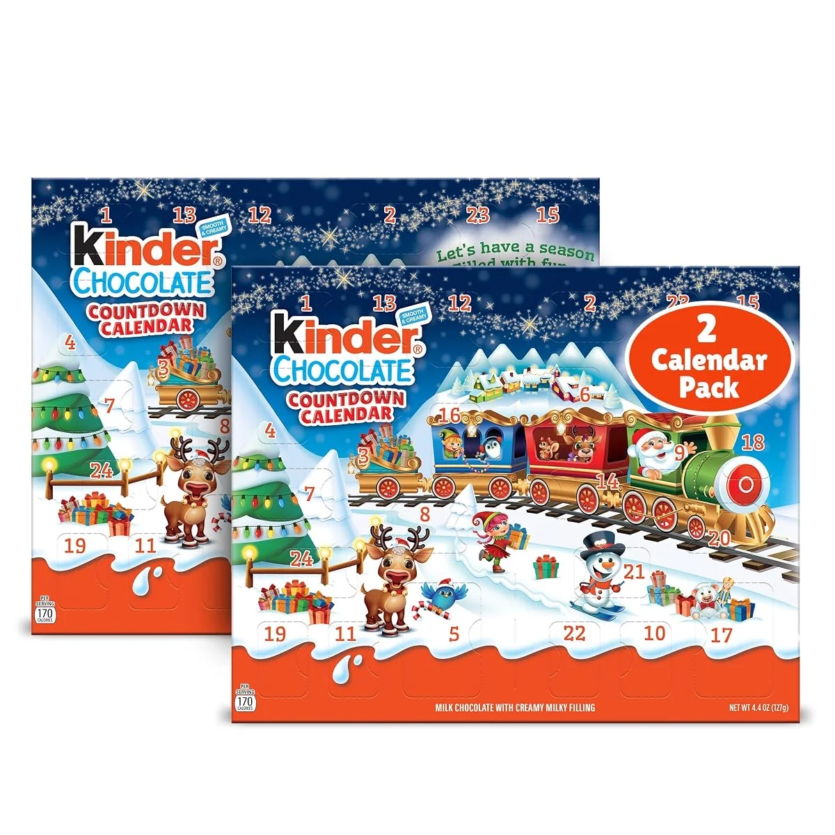 Kinder Chocolate Countdown Advent Calendar 2026 (2 Pack)