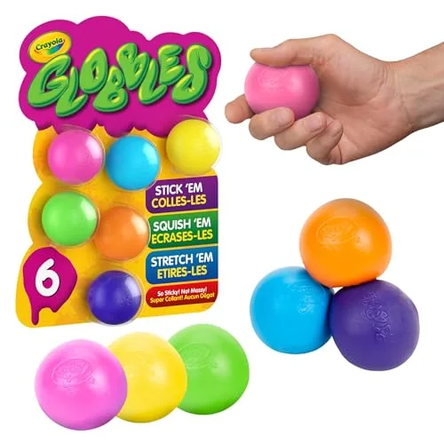 Crayola Globbles Sticky Fidget Balls (6 ct)