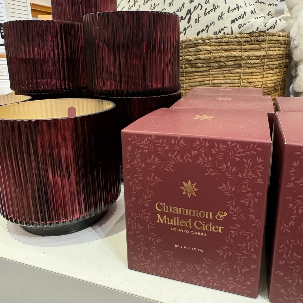 Cinnamon & Mulled Cider. Mercury Glass Candle