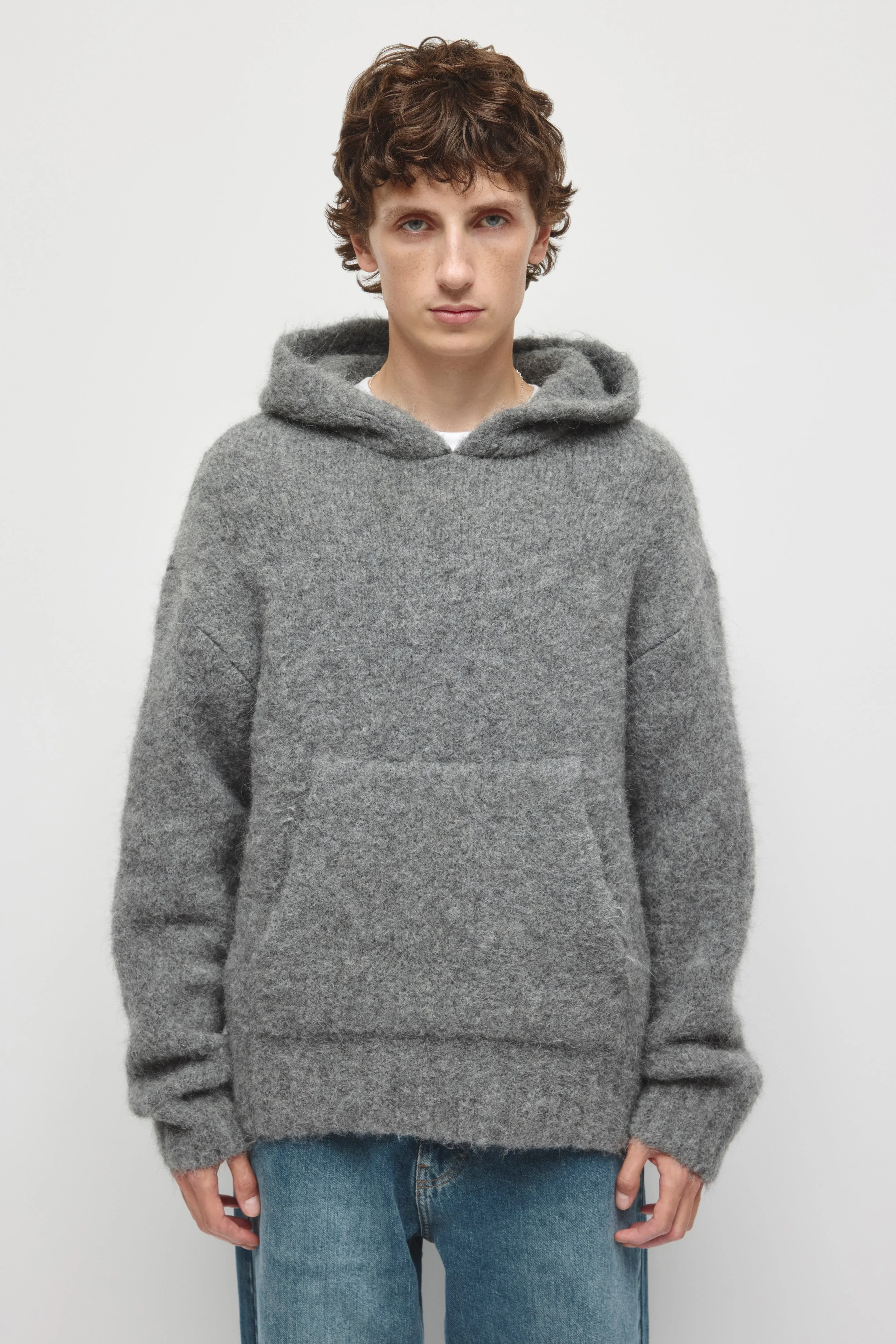 Kotn Men's Alpaca Hooded Sweater (Charcoal)