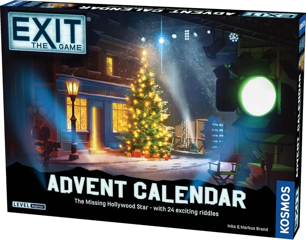 EXIT: Advent Calendar - Missing Hollywood Star. 24 Riddles Over 24 Days - Kids & Adults Ages 10+