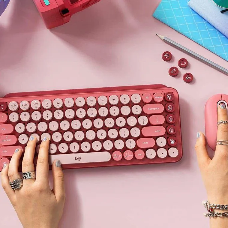 Cute Wireless Keyboard and Mouse