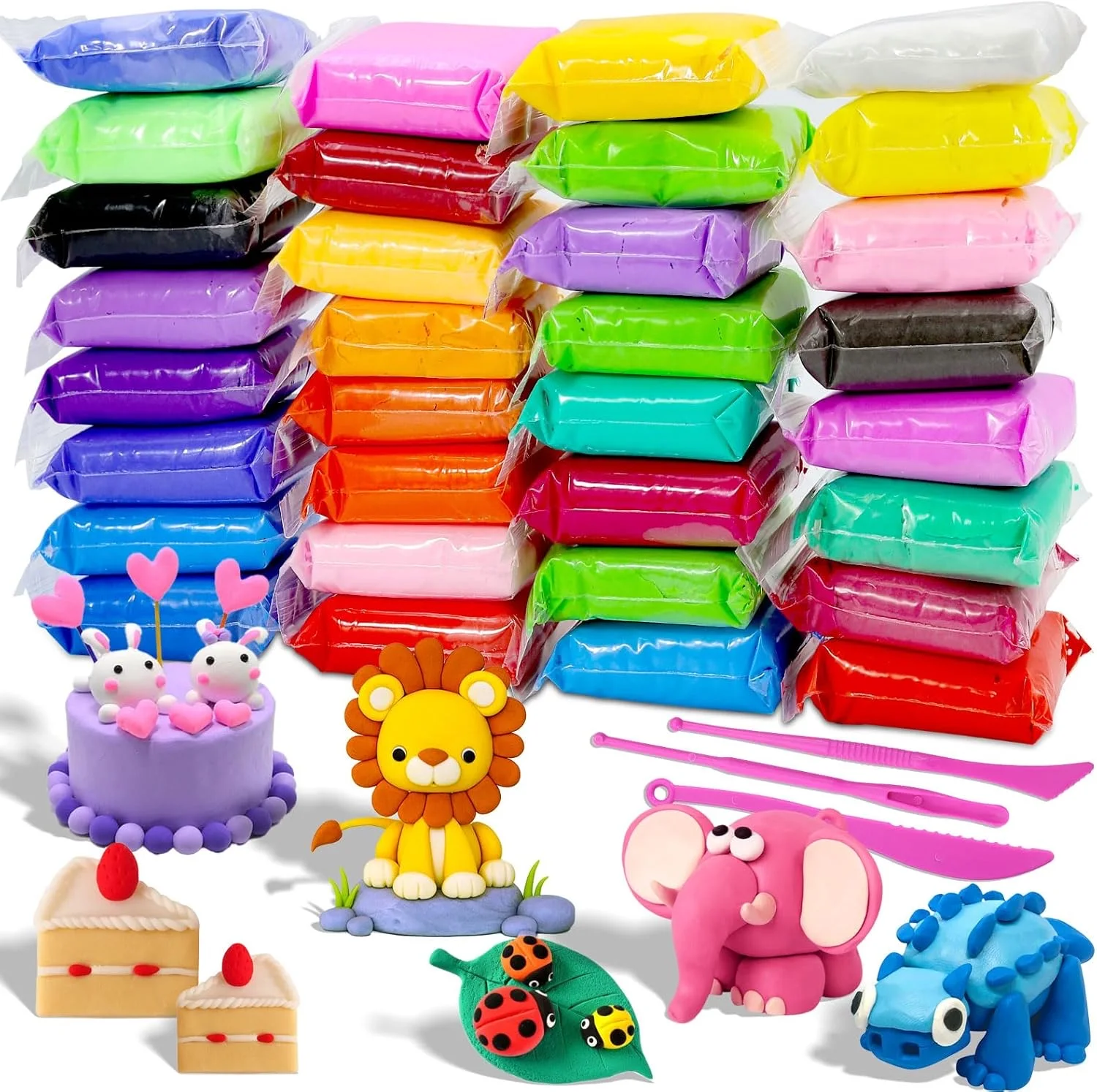 MuseLuxe Air Dry Clay (32 Colors)