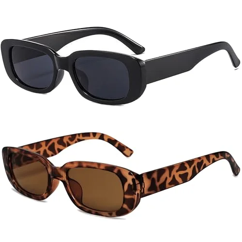 Y2K Rectangle Sunglasses (2 Pack)