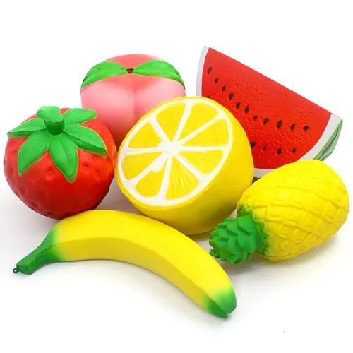 Jumbo Fruit Squishies 6-Pack
