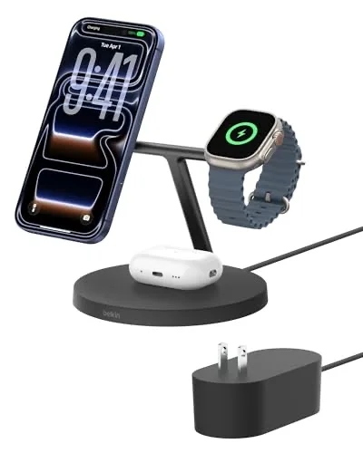 Belkin Qi2 3-in-1 MagSafe Charging Station