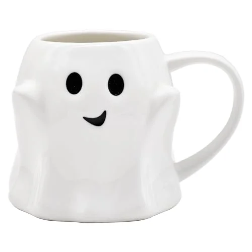Ceramic Ghost Coffee Mug 14 oz