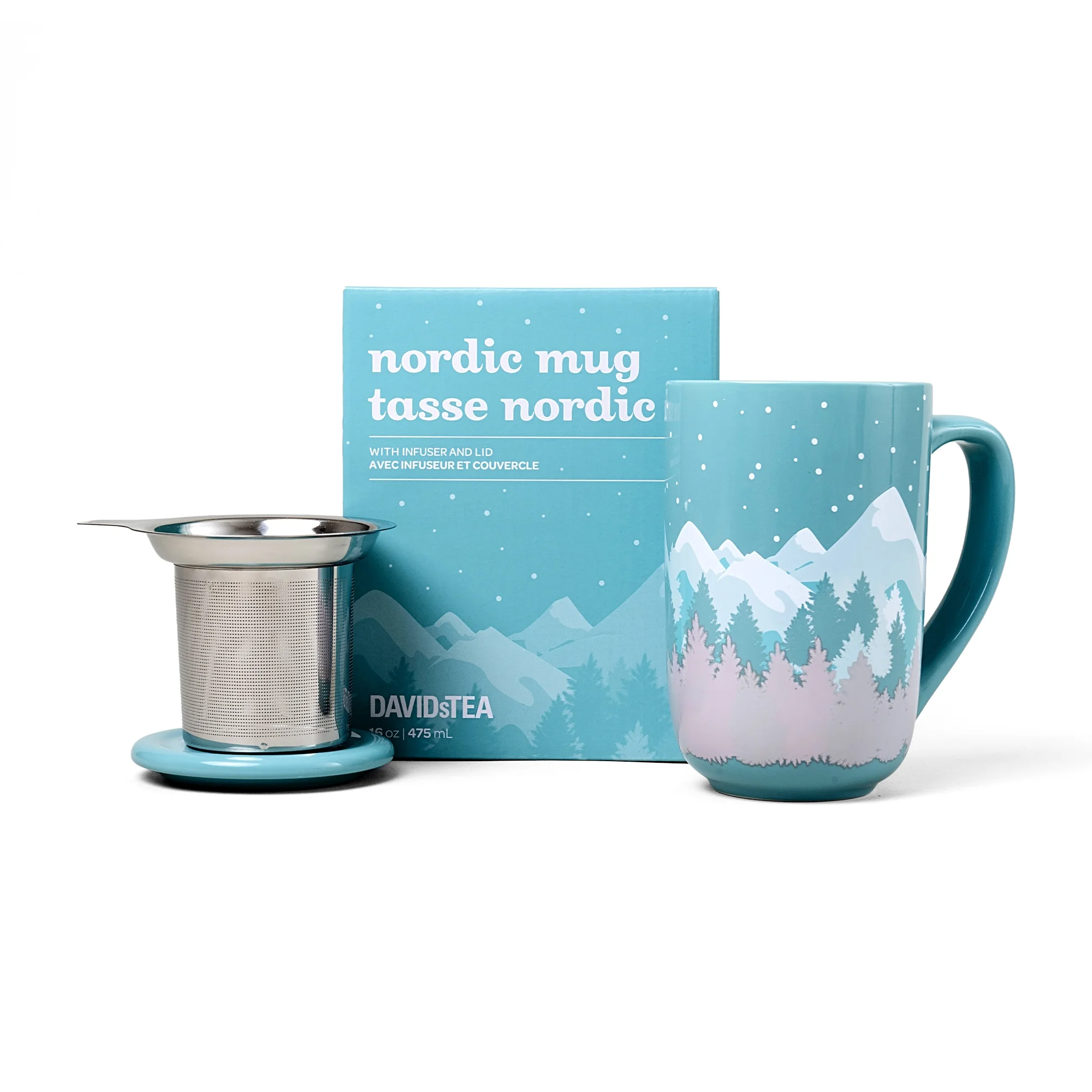 DAVIDsTEA Snowy Mountains Colour Changing Nordic Mug