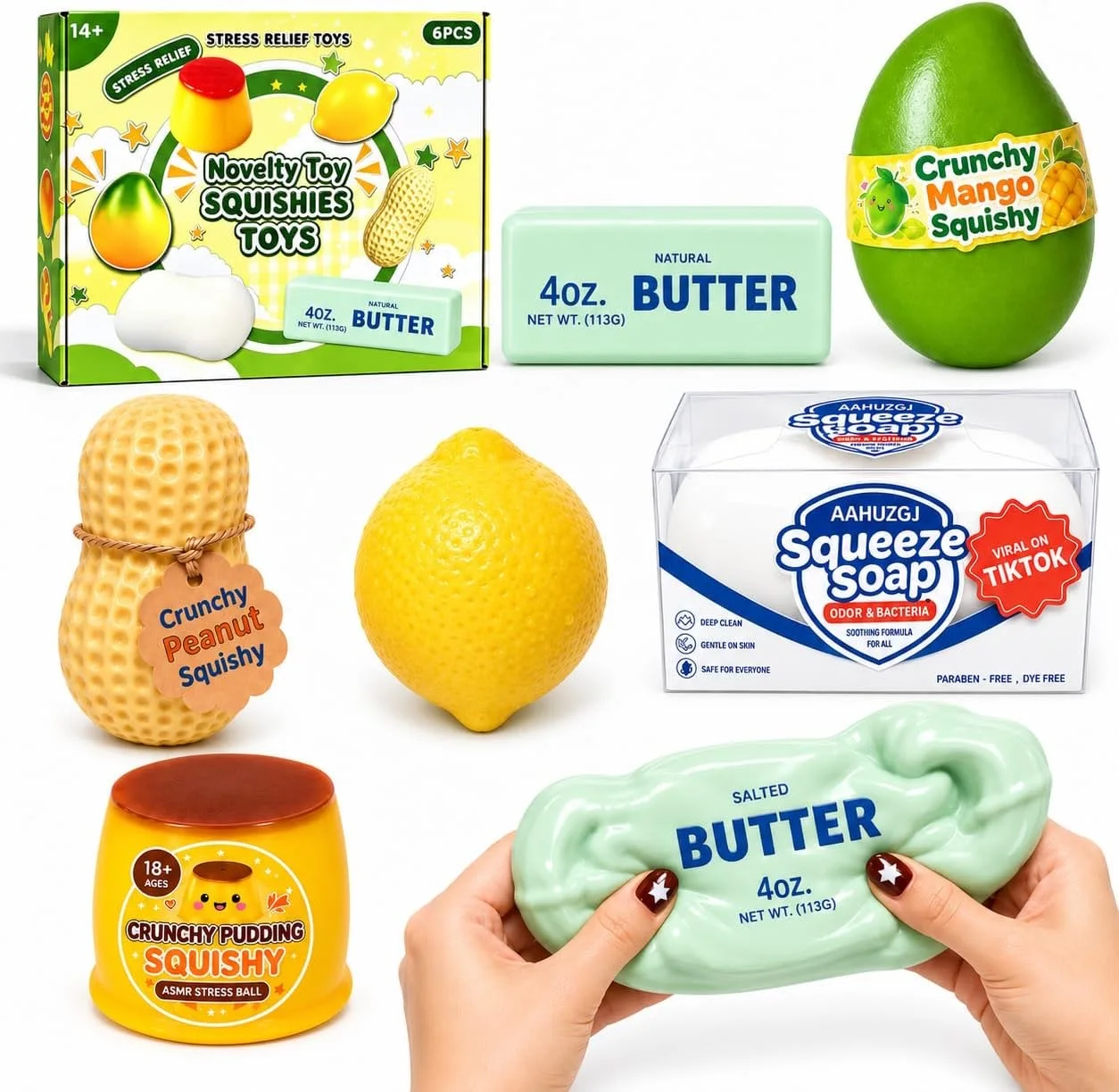 Crunchy Squishy 6-Pack