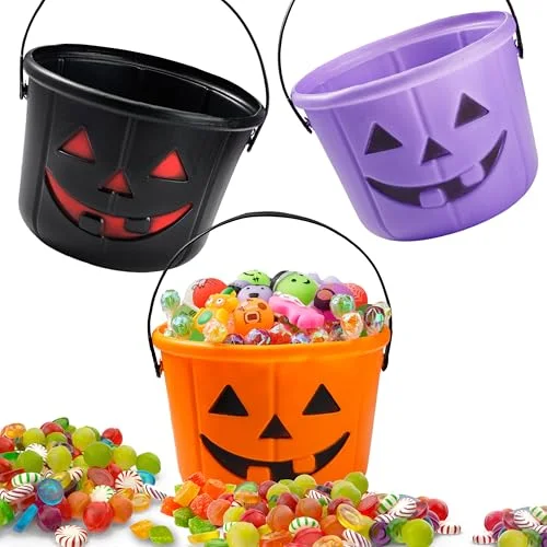 JOYIN Trick or Treat Pumpkin Buckets (6 pcs)