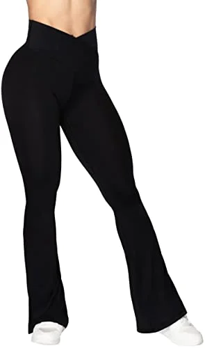 Sunzel Flare Leggings (Crossover Waist)