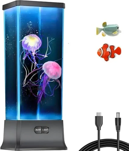 COLORLIFE Jellyfish Tank Table Lamp