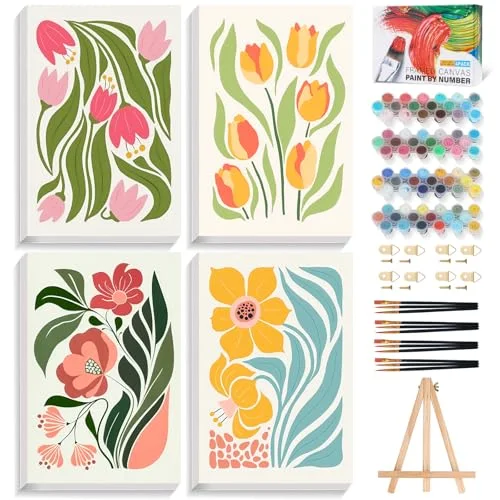Paint by Numbers Kit (4 Pack)
