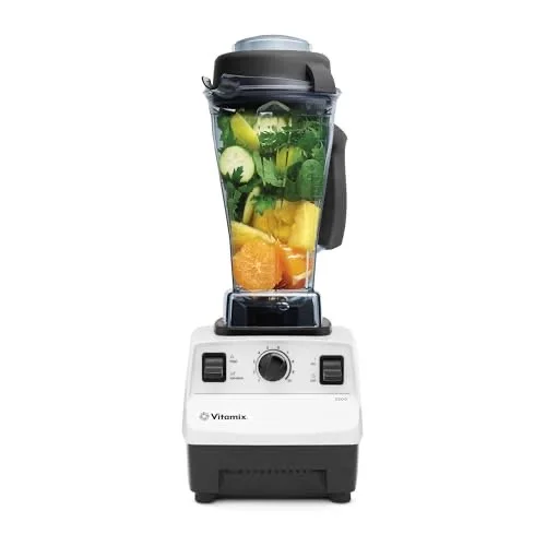 Vitamix 5200 Blender, Professional-Grade Blender for Smoothies, Soups, Ice Cream and More, Stainless-Steel Blades, Self-Cleaning Kitchen Appliance, 64 Oz Container, White