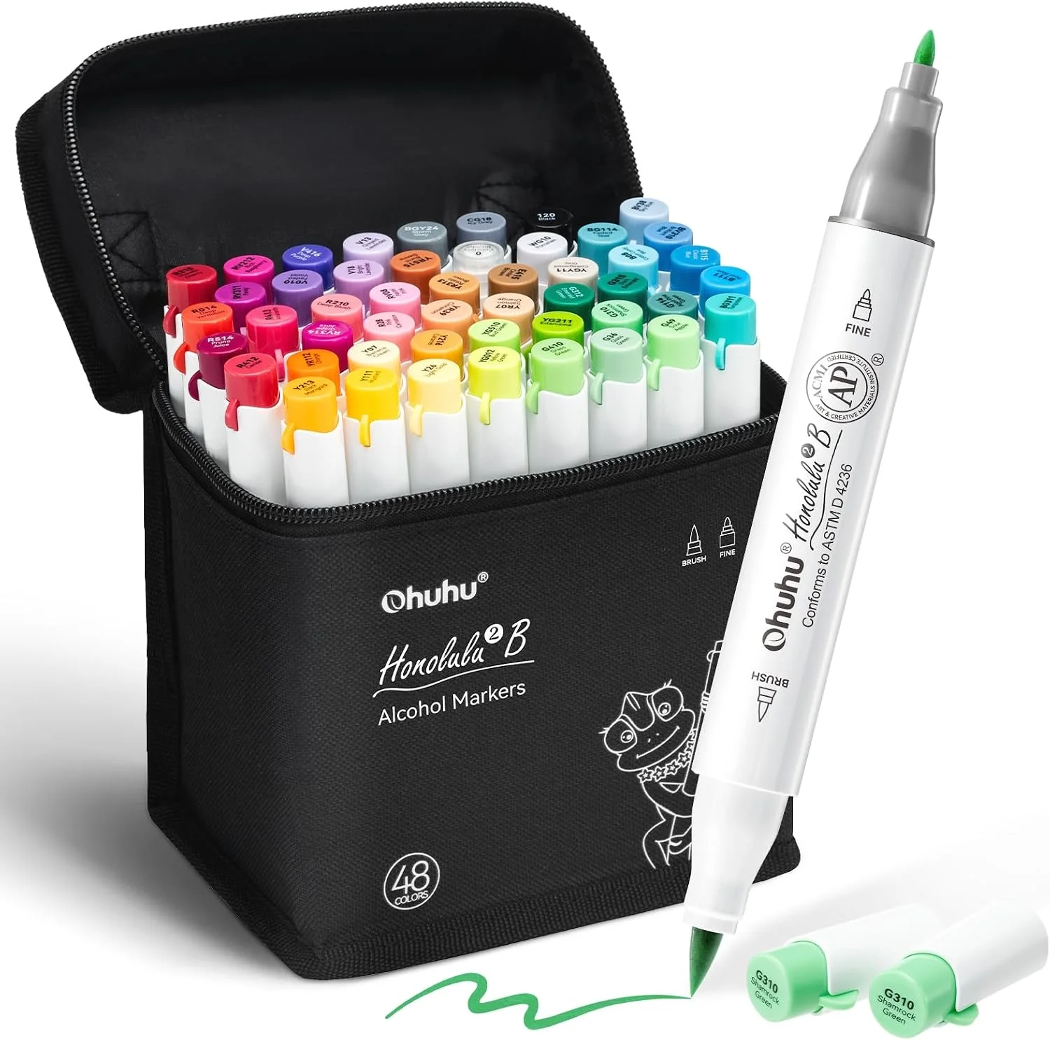 Ohuhu Alcohol Markers (48 Colors)