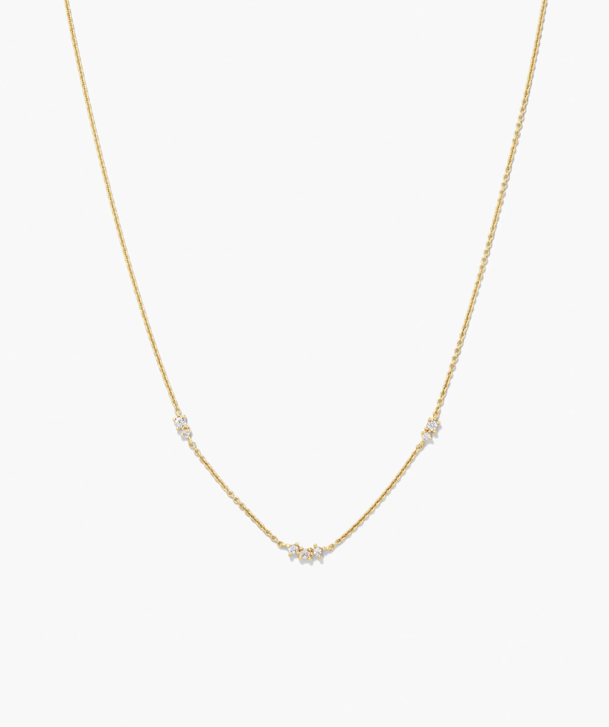 Mejuri Floating Lab Grown Sapphire Necklace