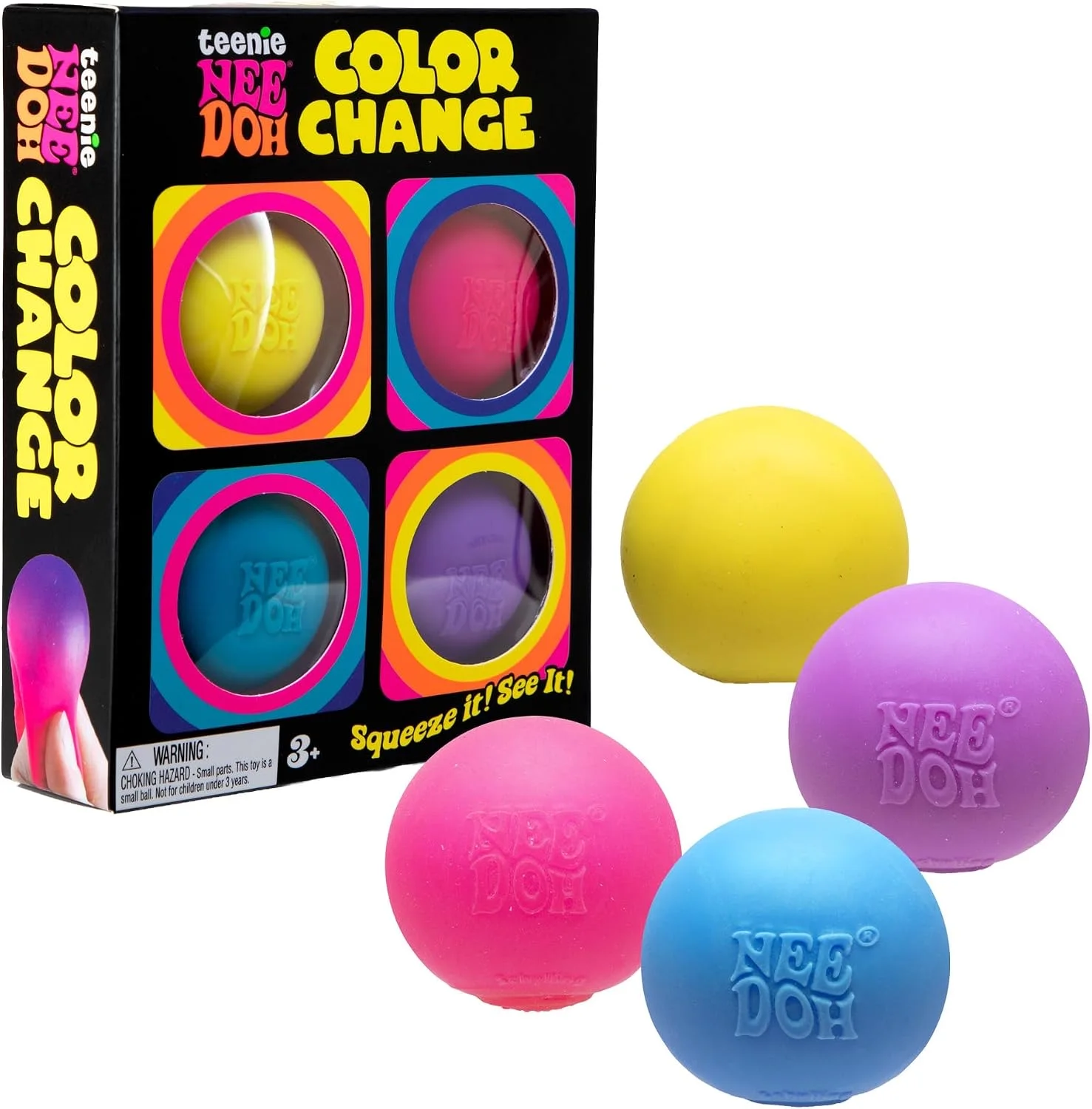 NeeDoh Teenie Color Change (4 Pack)