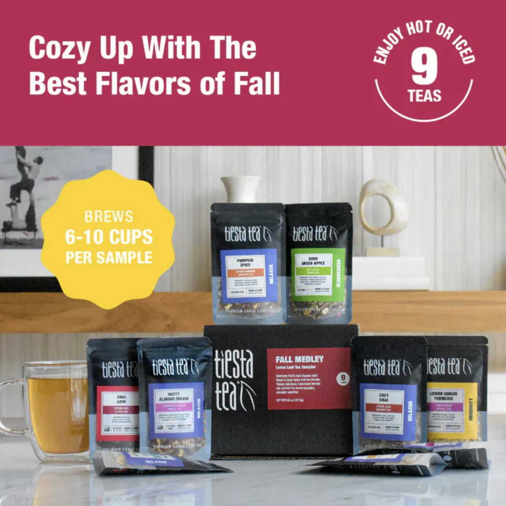 Tiesta tea. Fall Medley Sampler 9 Fall Teas Sampler
