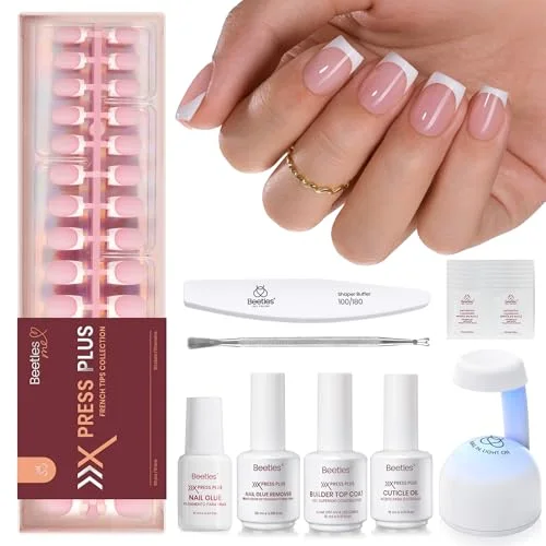 Beetles French Tip Press-On Nails Kit