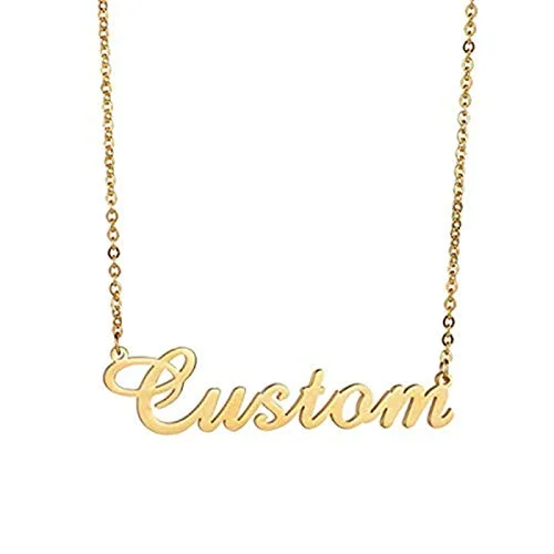 Personalized Name Necklace — 18K Gold Plated