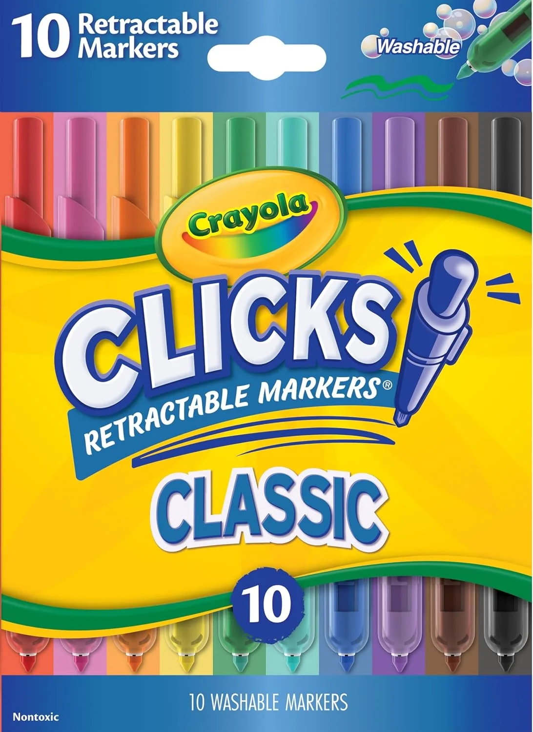 Crayola Clicks Retractable Markers (10 ct)