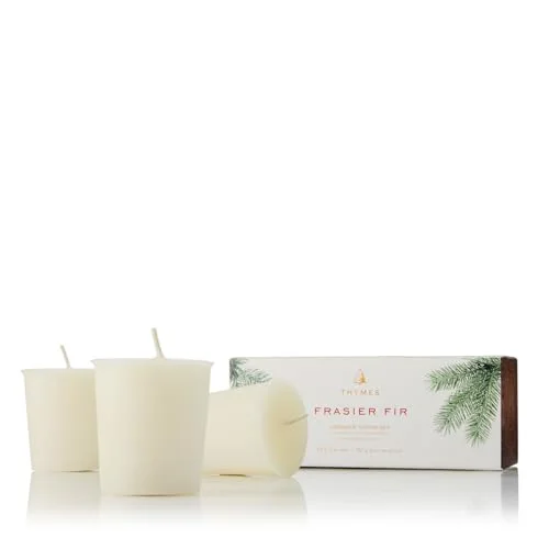 Thymes Frasier Fir Votive Candle Set of 3
