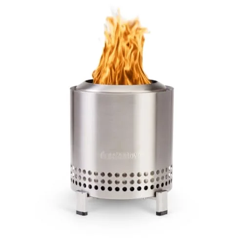 Solo Stove Mesa XL, 7 Inch Tabletop Fire Pit with Stand - Smokeless, Stainless Steel Fire Pit for Camping, Outdoor & Patio- Wood Burning or Pellet Fueled Portable Bonfire, 2.3lbs, Stainless Steel