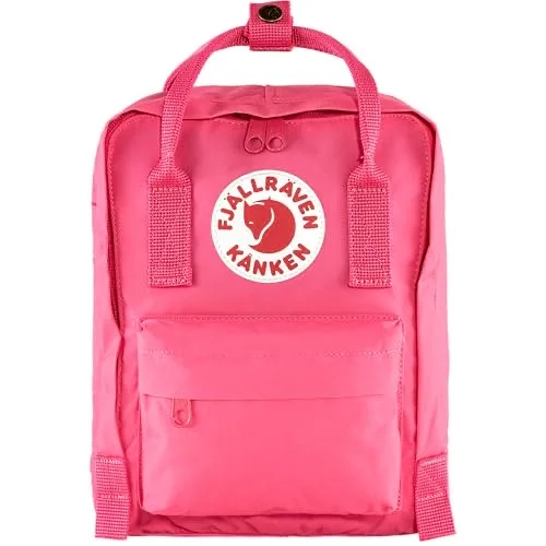 Fjällräven Kanken Mini Backpack - Compact Everyday Carry, Durable Vinylon Fabric - Travel, Flamingo Pink