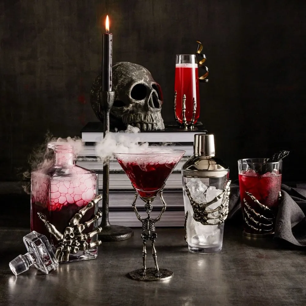Skeleton Martini Glass