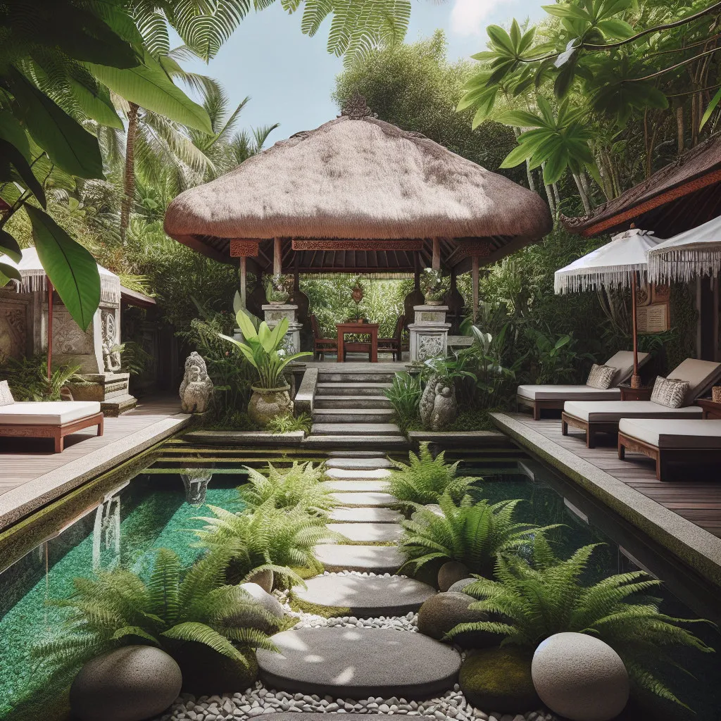 A spa and wellness retreat in Bali.