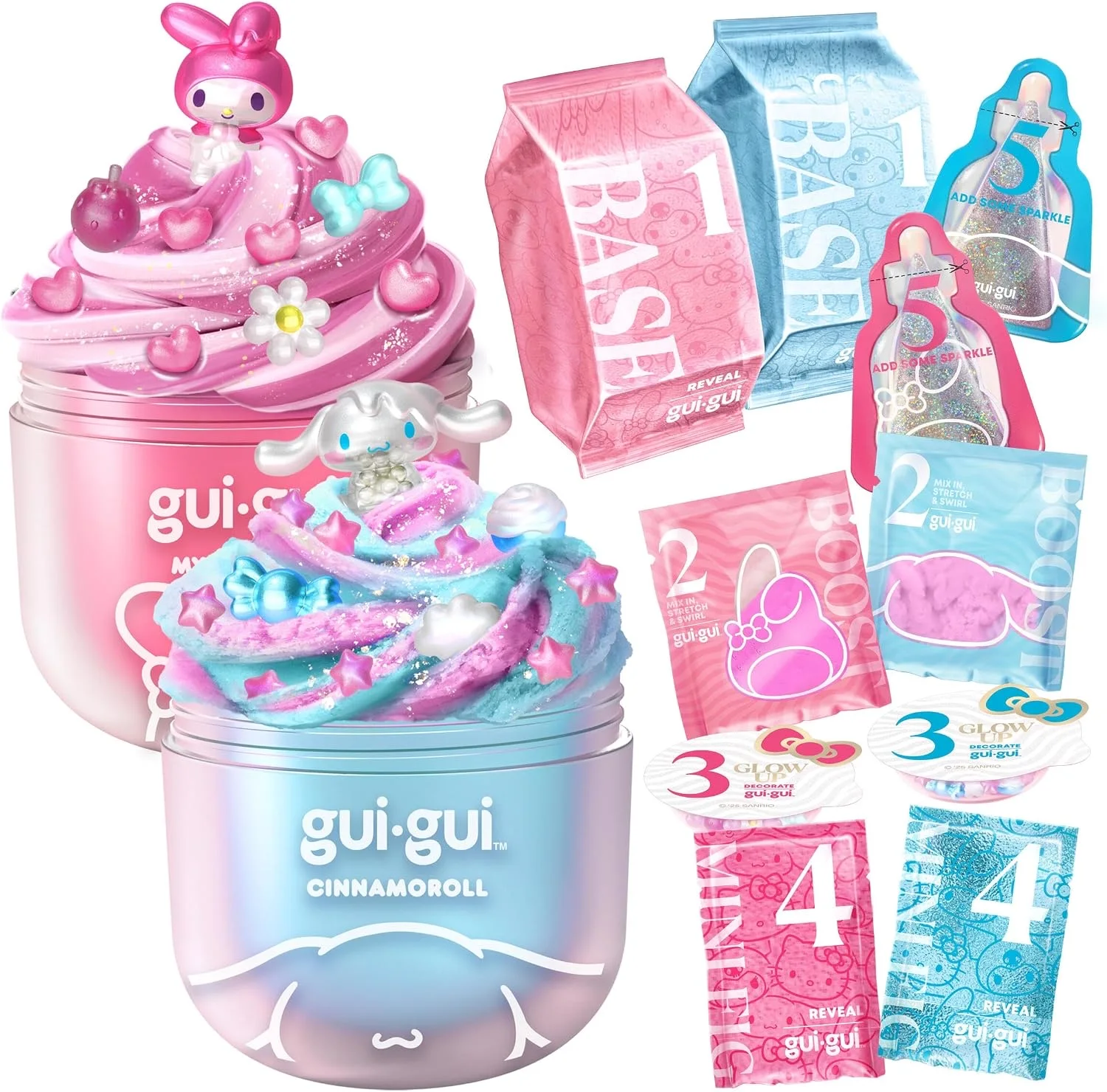 GUI GUI My Melody & Cinnamoroll Slime Kit (2-Pack)