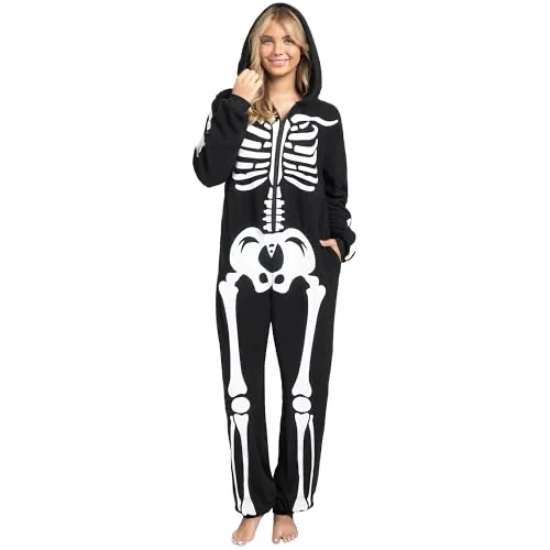 Spooktacular Creations Glow-in-the-Dark Skeleton Jumpsuit (Adult)