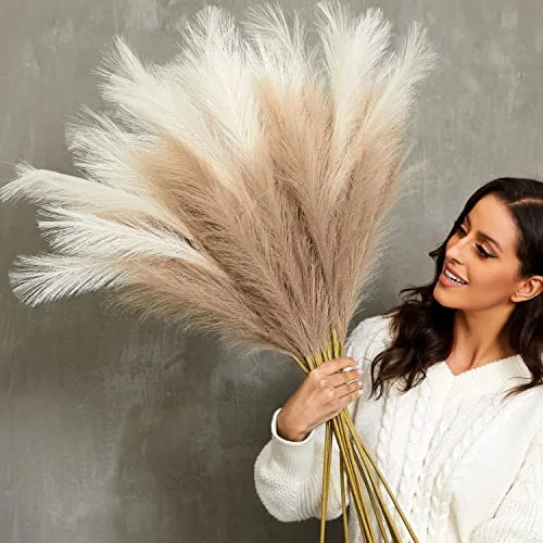 Faux Pampas Grass Set (9 Stems)
