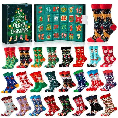 Socks Advent Calendar (24 pairs) for Adults