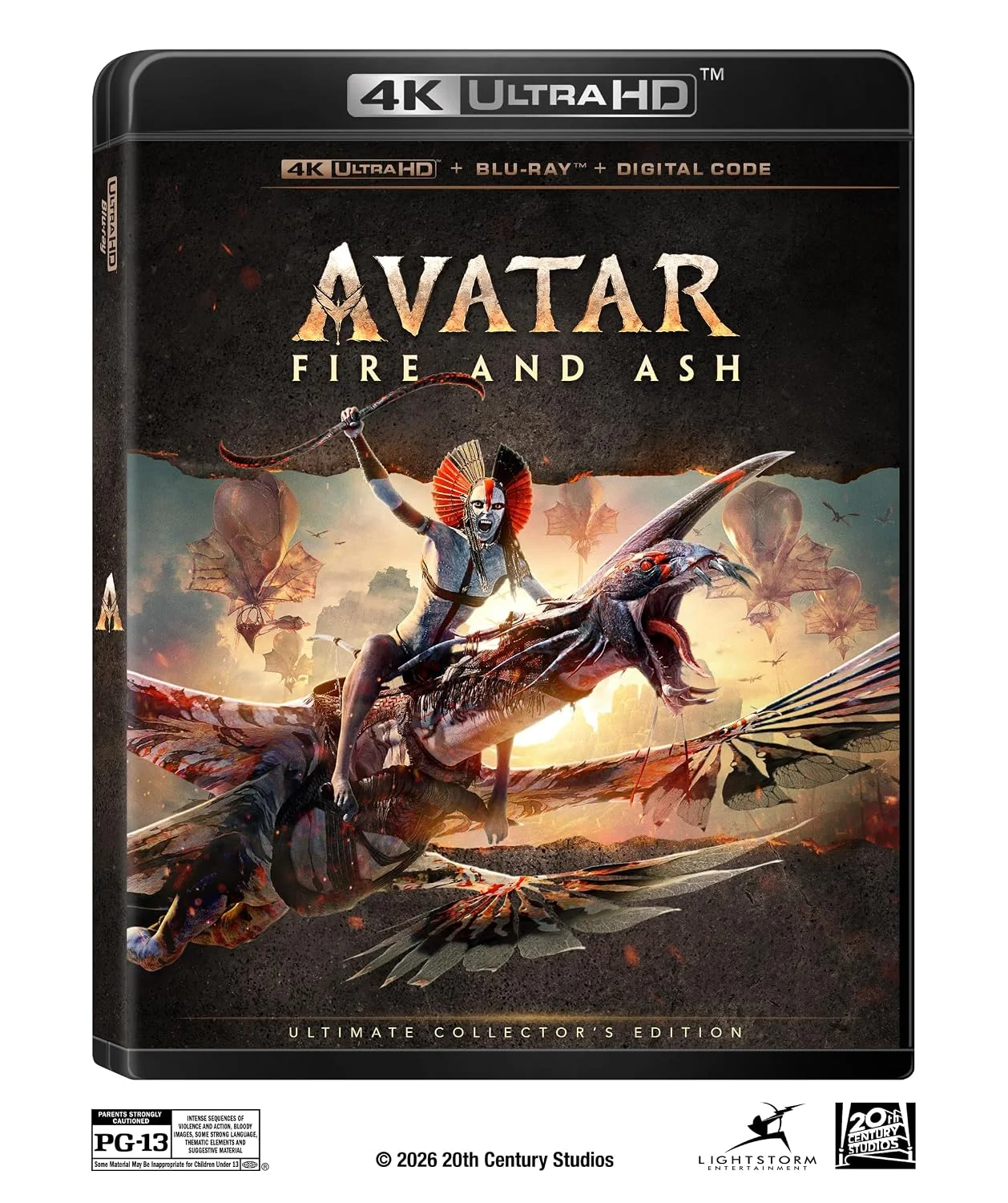 Avatar: Fire And Ash (3 Disc) - 4K UHD/BD Combo + Bonus Disc + Digital