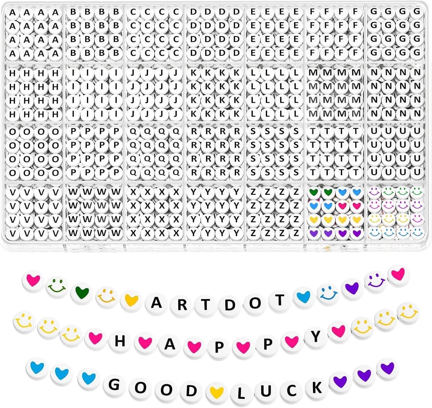 ARTDOT Letter Beads Jewelry Kit (1400 pcs)