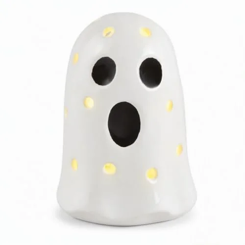 Mud Pie Ceramic Light-Up Ghost