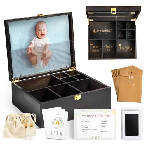 Wooden Baby Keepsake Box