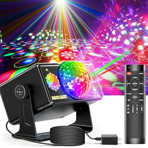 Sound-Activated Disco Ball Light