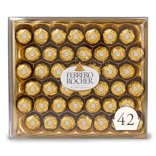Ferrero Rocher Hazelnut Chocolates Gift Box (42 ct)
