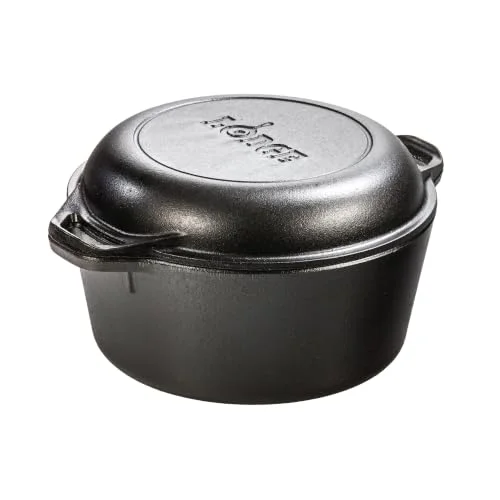 Lodge Cast Iron Double Dutch Oven